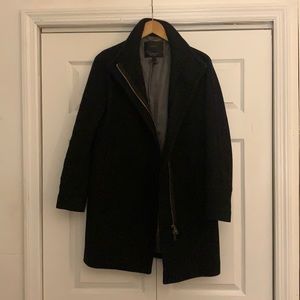 Jcrew black wool coat